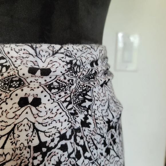 Maxi CYNTHIA ROWLEY Stretch SKIRT Fold Over White - Picture 4 of 8